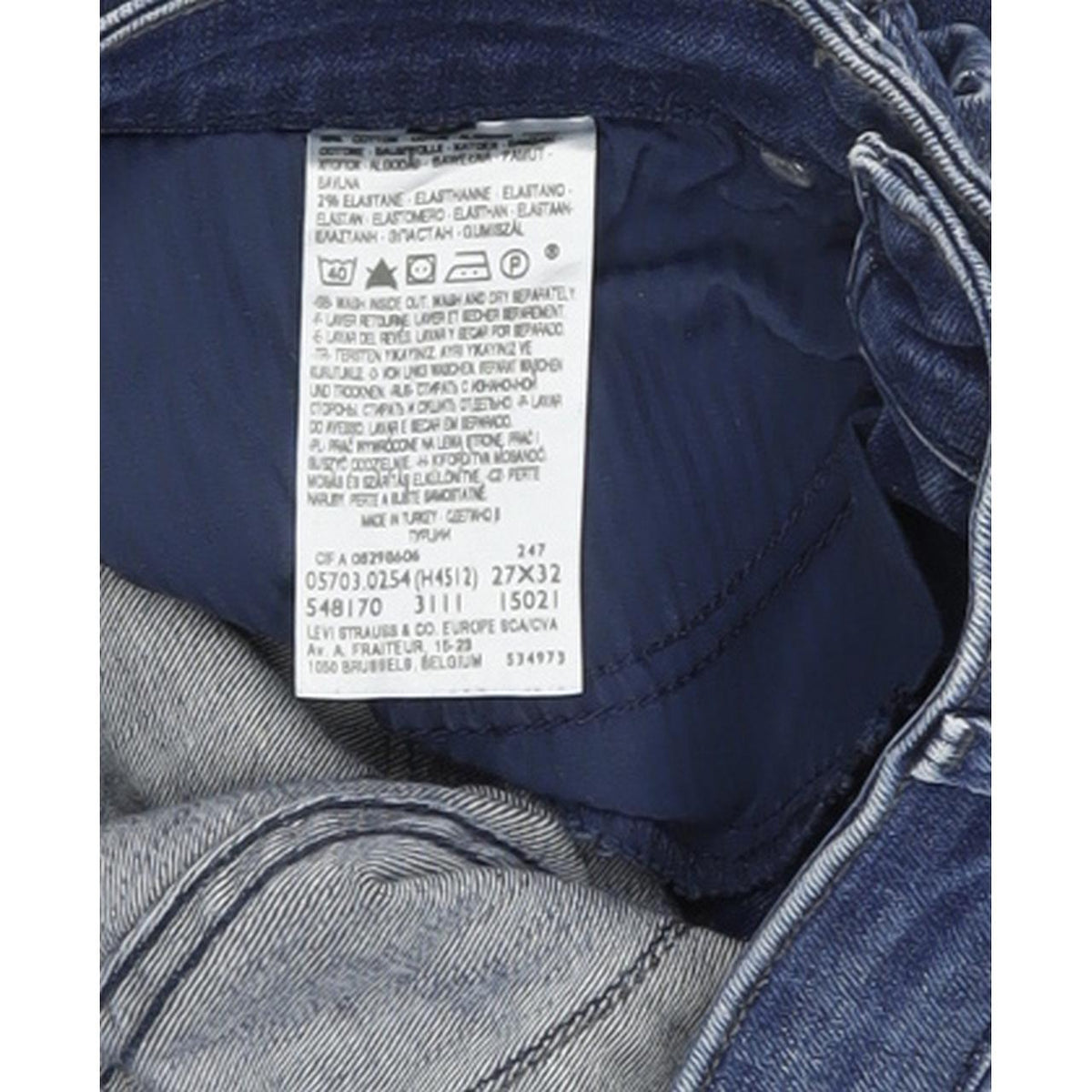 Levi's Demi Curve Women Blue Skinny Slim Stretch Jeans W27 L32