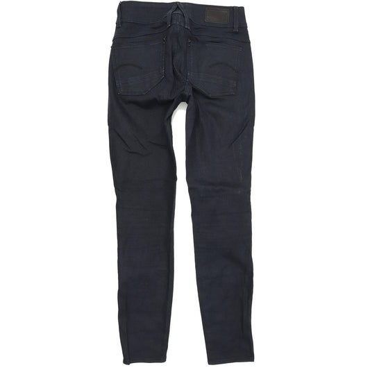 G-Star Lynn High Women Blue Skinny Slim Stretch Jeans W26 L30