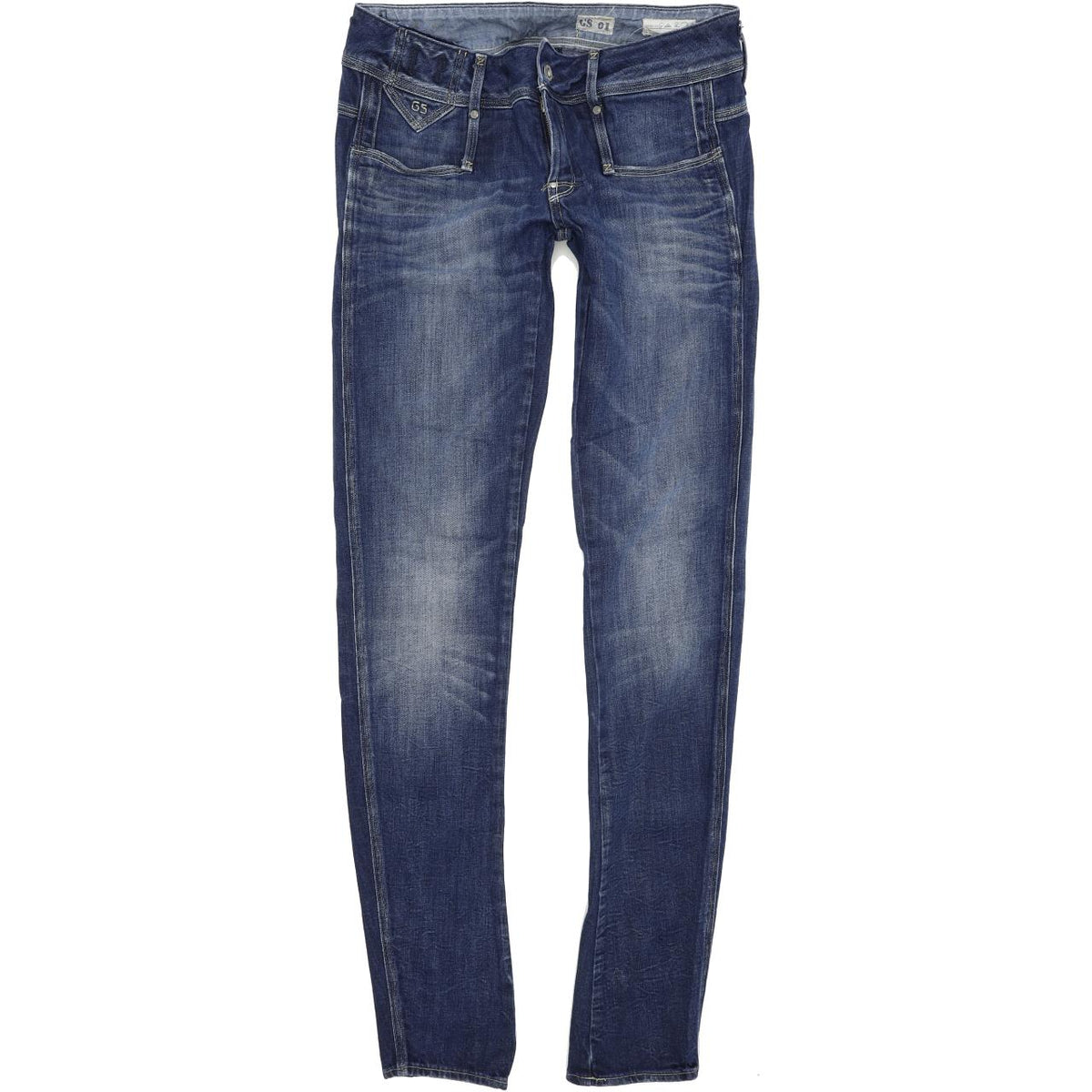 G-Star Cube Women Blue Skinny Slim Stretch Jeans W30 L34