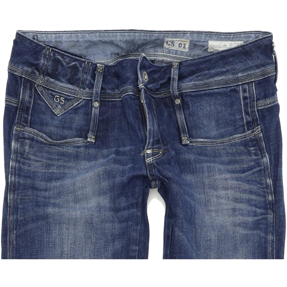 G-Star Cube Women Blue Skinny Slim Stretch Jeans W30 L34