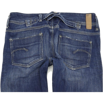 G-Star Cube Women Blue Skinny Slim Stretch Jeans W30 L34