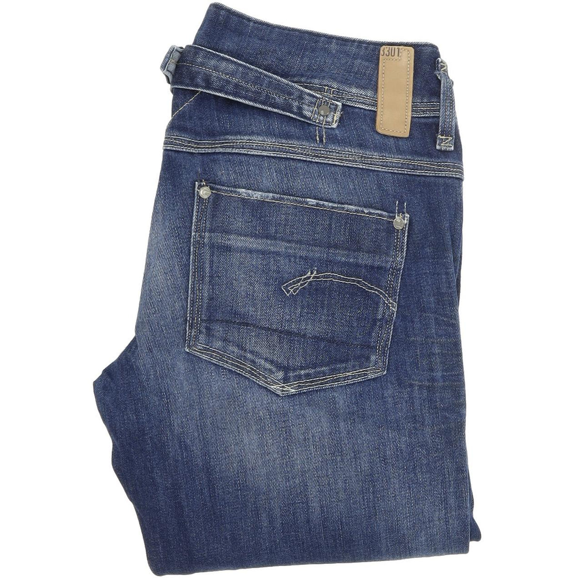 G-Star Cube Women Blue Skinny Slim Stretch Jeans W30 L34