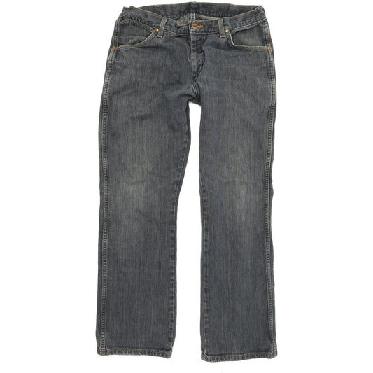 Wrangler Men Blue Straight Regular Jeans W33 L32