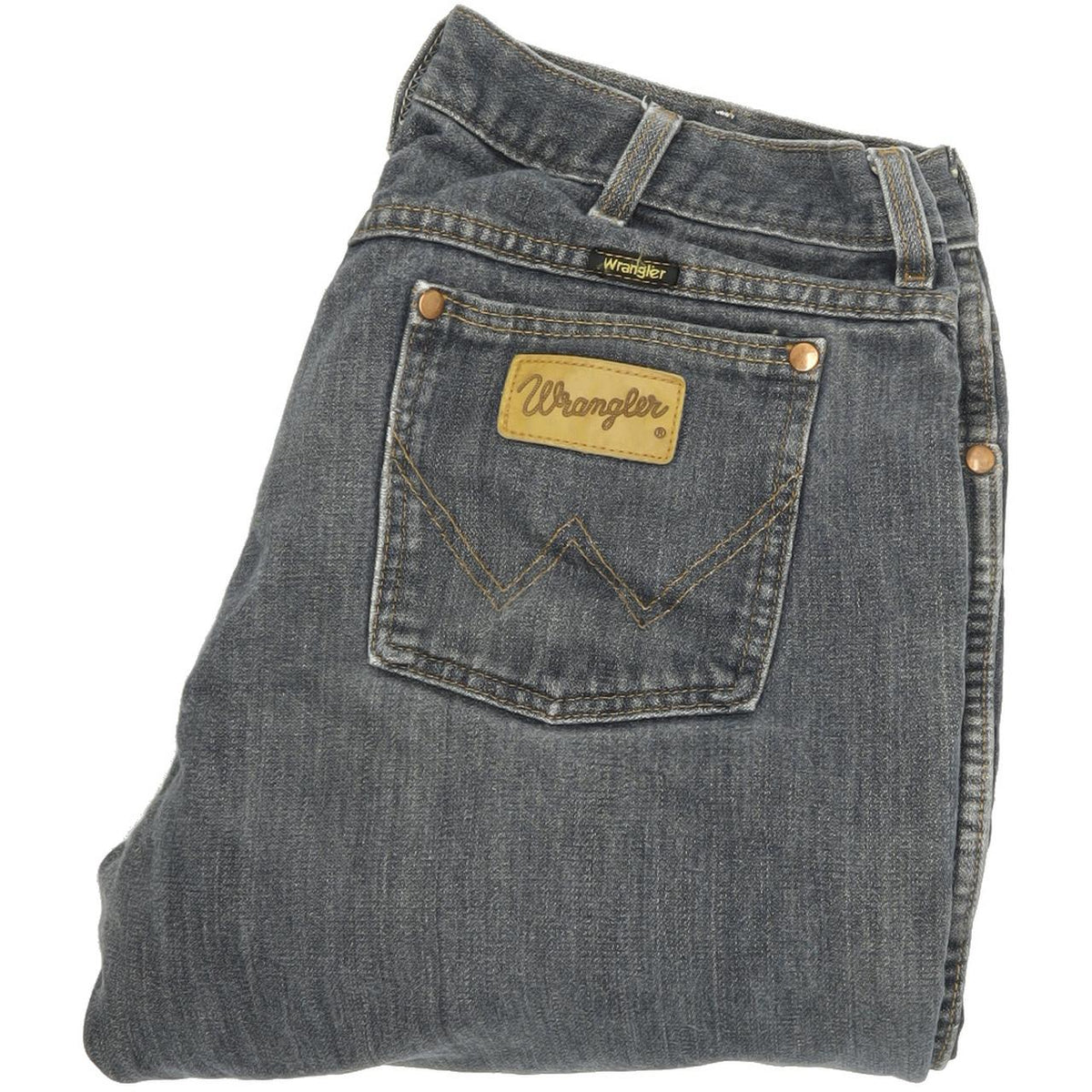 Wrangler Men Blue Straight Regular Jeans W33 L32