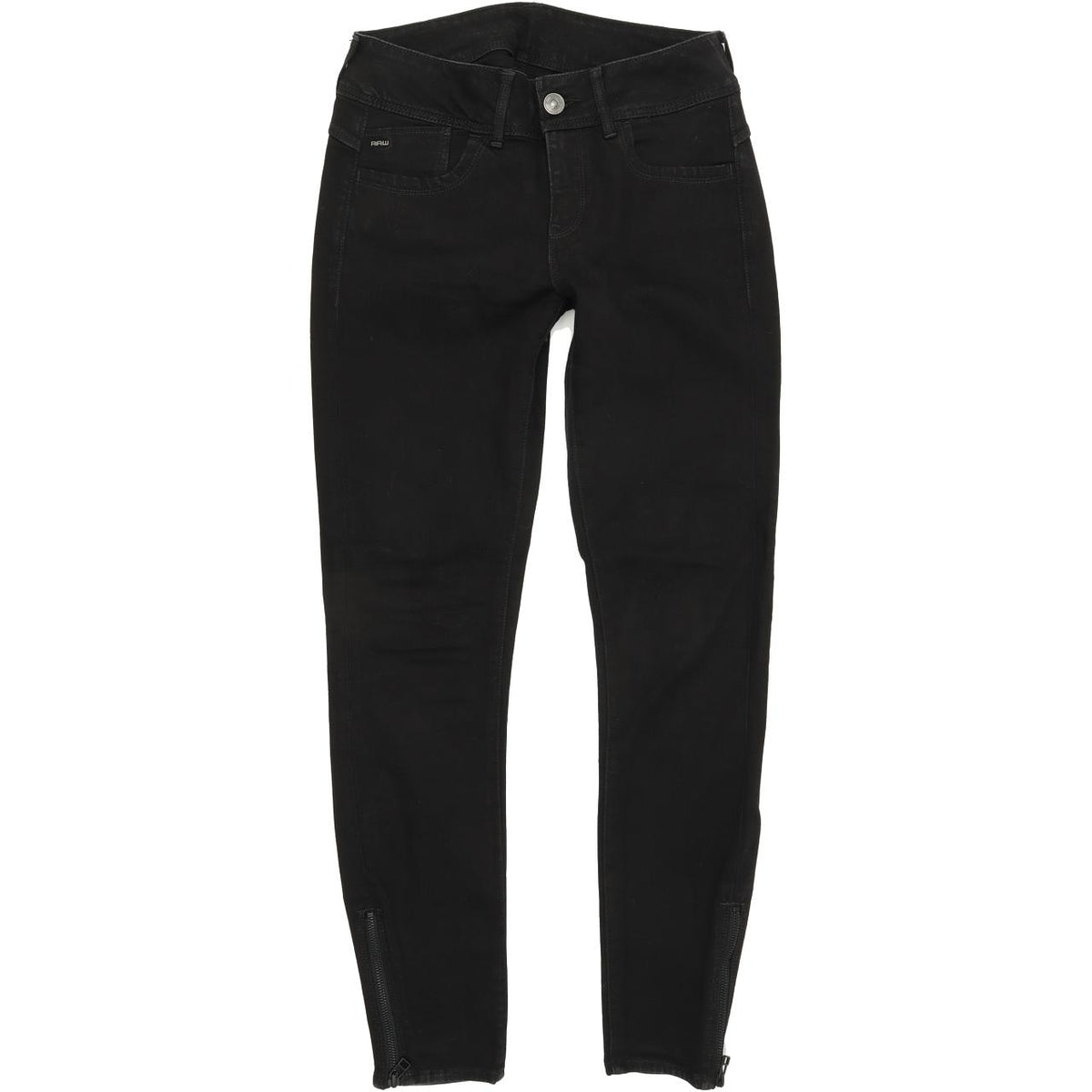 G-Star Lynn Mid Ankle Women Black Skinny Slim Jeans W27 L32