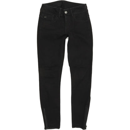 G-Star Lynn Mid Ankle Women Black Skinny Slim Jeans W27 L32