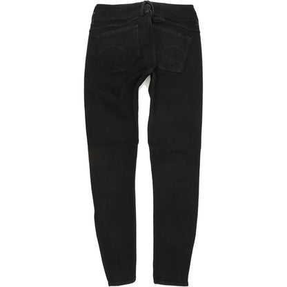 G-Star Lynn Mid Ankle Women Black Skinny Slim Jeans W27 L32