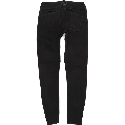 G-Star Lynn Mid Ankle Women Black Skinny Slim Jeans W27 L32