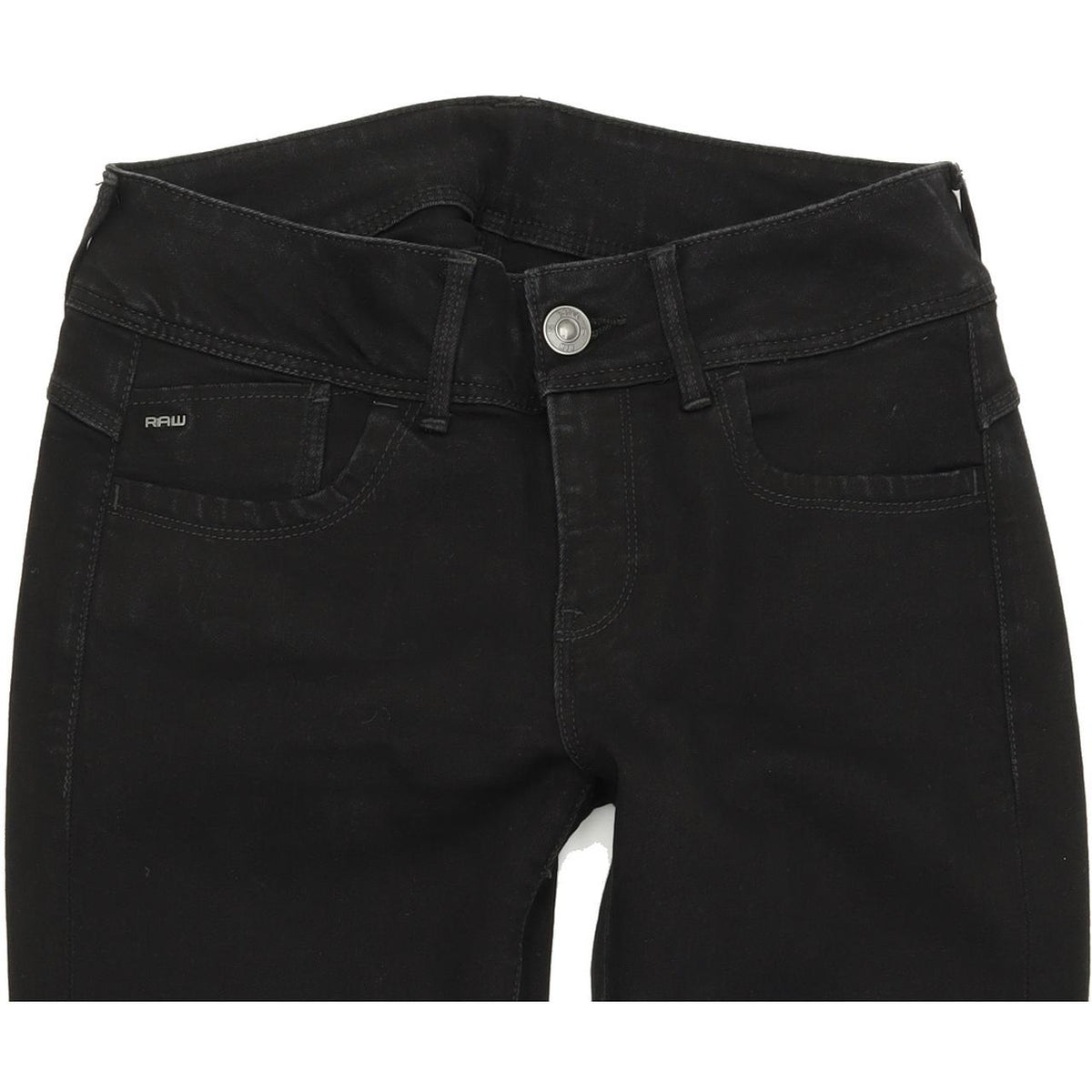 G-Star Lynn Mid Ankle Women Black Skinny Slim Jeans W27 L32