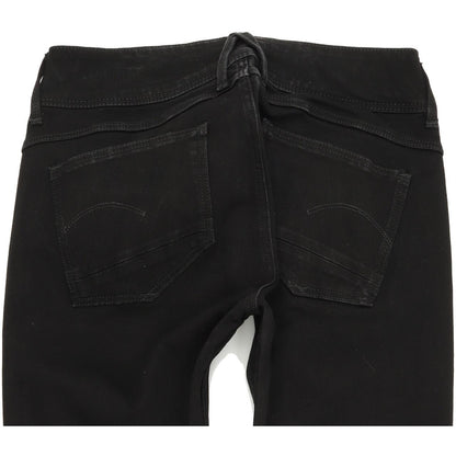 G-Star Lynn Mid Ankle Women Black Skinny Slim Jeans W27 L32