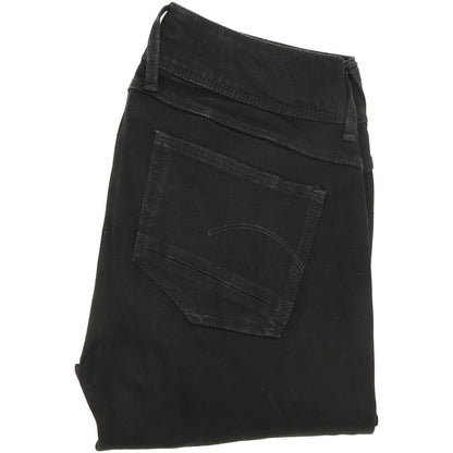 G-Star Lynn Mid Ankle Women Black Skinny Slim Jeans W27 L32