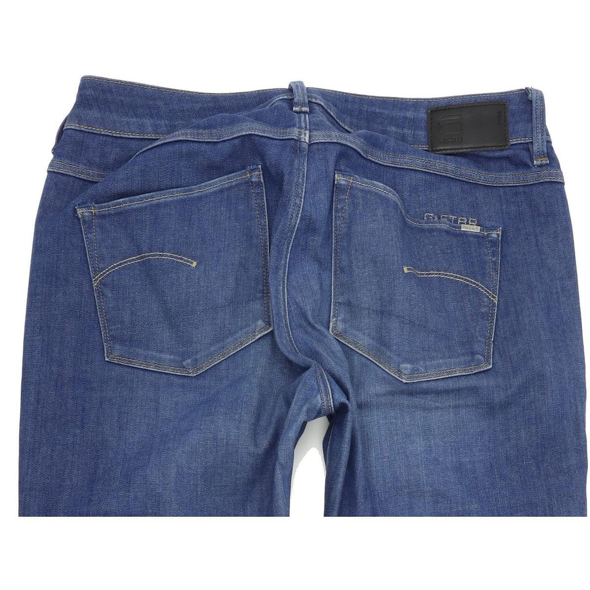 G-Star 3301 Contour Women Blue Straight Regular Stretch Jeans W28 L32