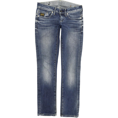 G-Star Midge Women Blue Straight Regular Stretch Jeans W28 L32