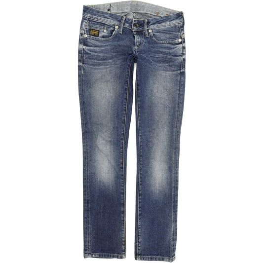 G-Star Midge Women Blue Straight Regular Stretch Jeans W28 L32