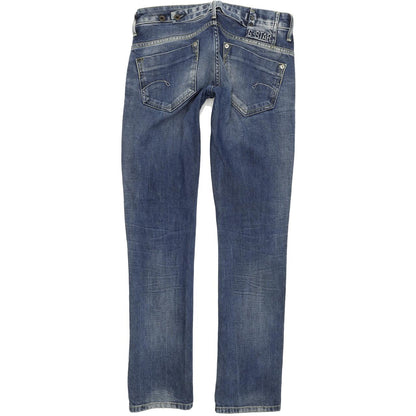 G-Star Midge Women Blue Straight Regular Stretch Jeans W28 L32