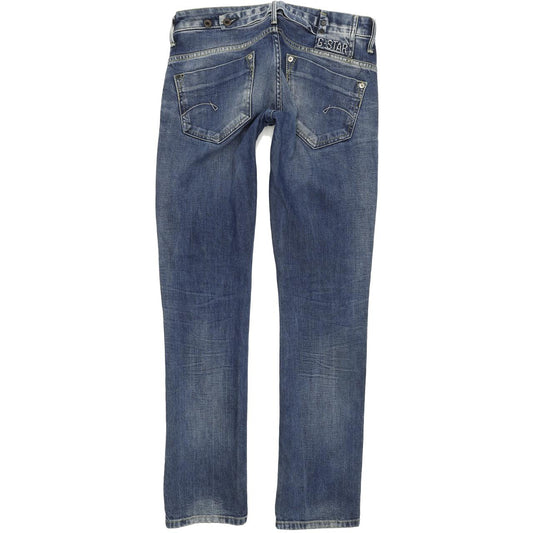 G-Star Midge Women Blue Straight Regular Stretch Jeans W28 L32