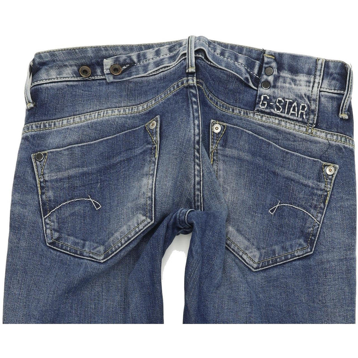 G-Star Midge Women Blue Straight Regular Stretch Jeans W28 L32
