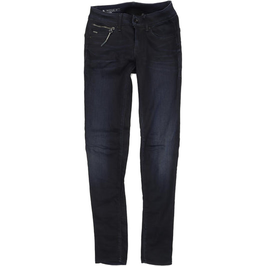 G-Star Women Blue Tapered Slim Stretch Jeans W24 L32
