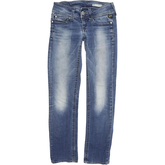 G-Star Ford Women Blue Straight Regular Stretch Jeans W26 L30