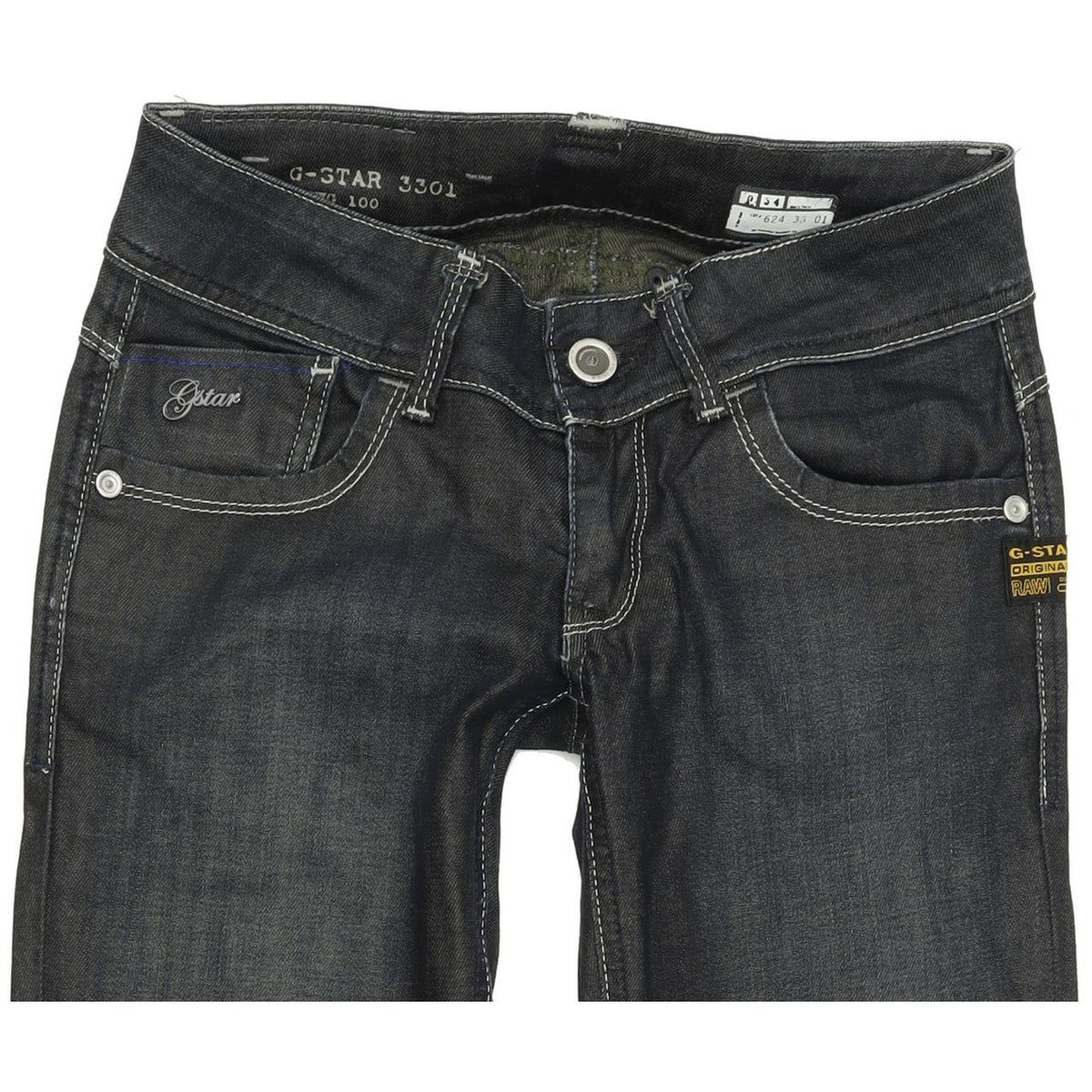 G-Star Lynn Women Blue Skinny Slim Stretch Jeans W24 L32