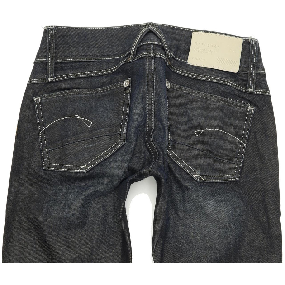 G-Star Lynn Women Blue Skinny Slim Stretch Jeans W24 L32