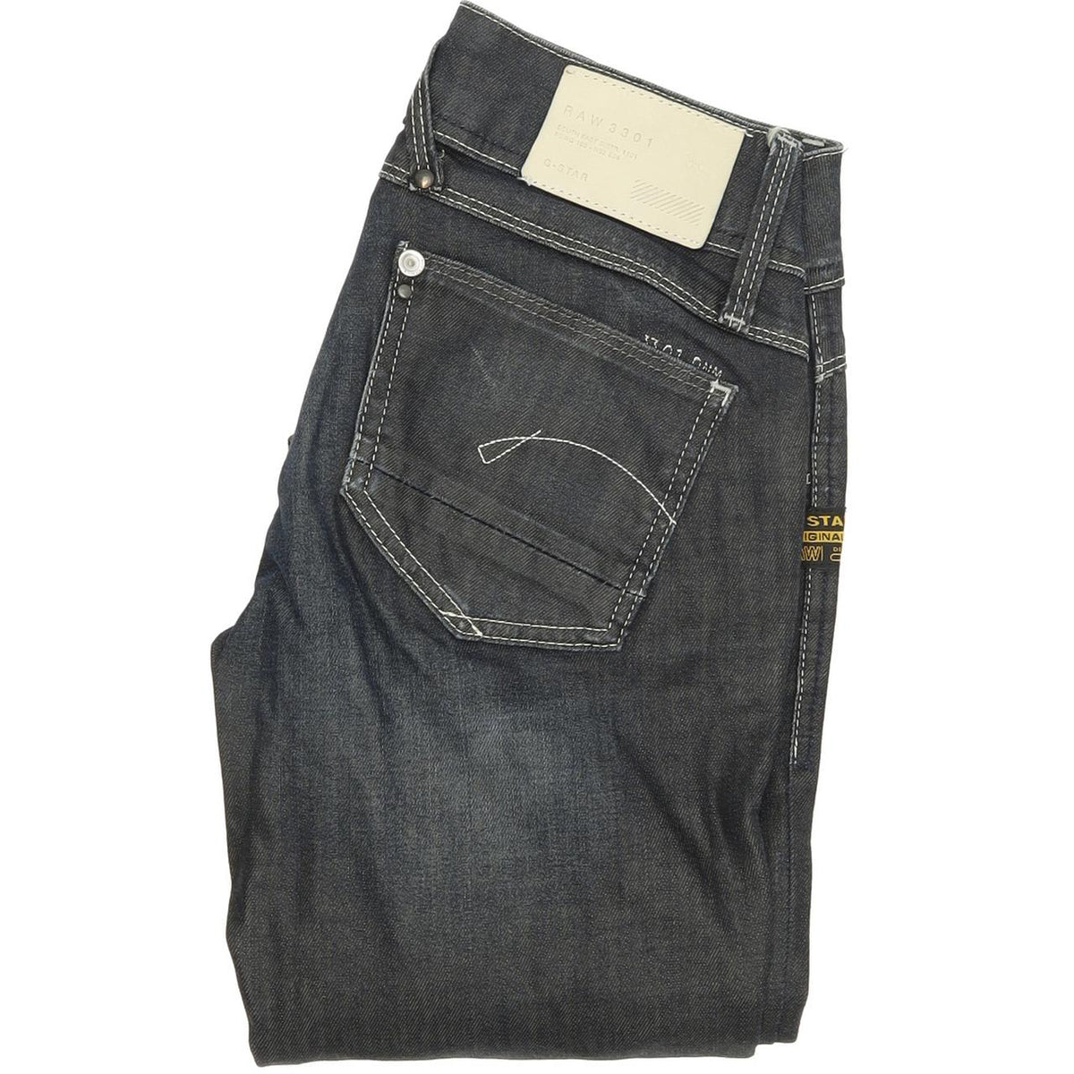 G-Star Lynn Women Blue Skinny Slim Stretch Jeans W24 L32