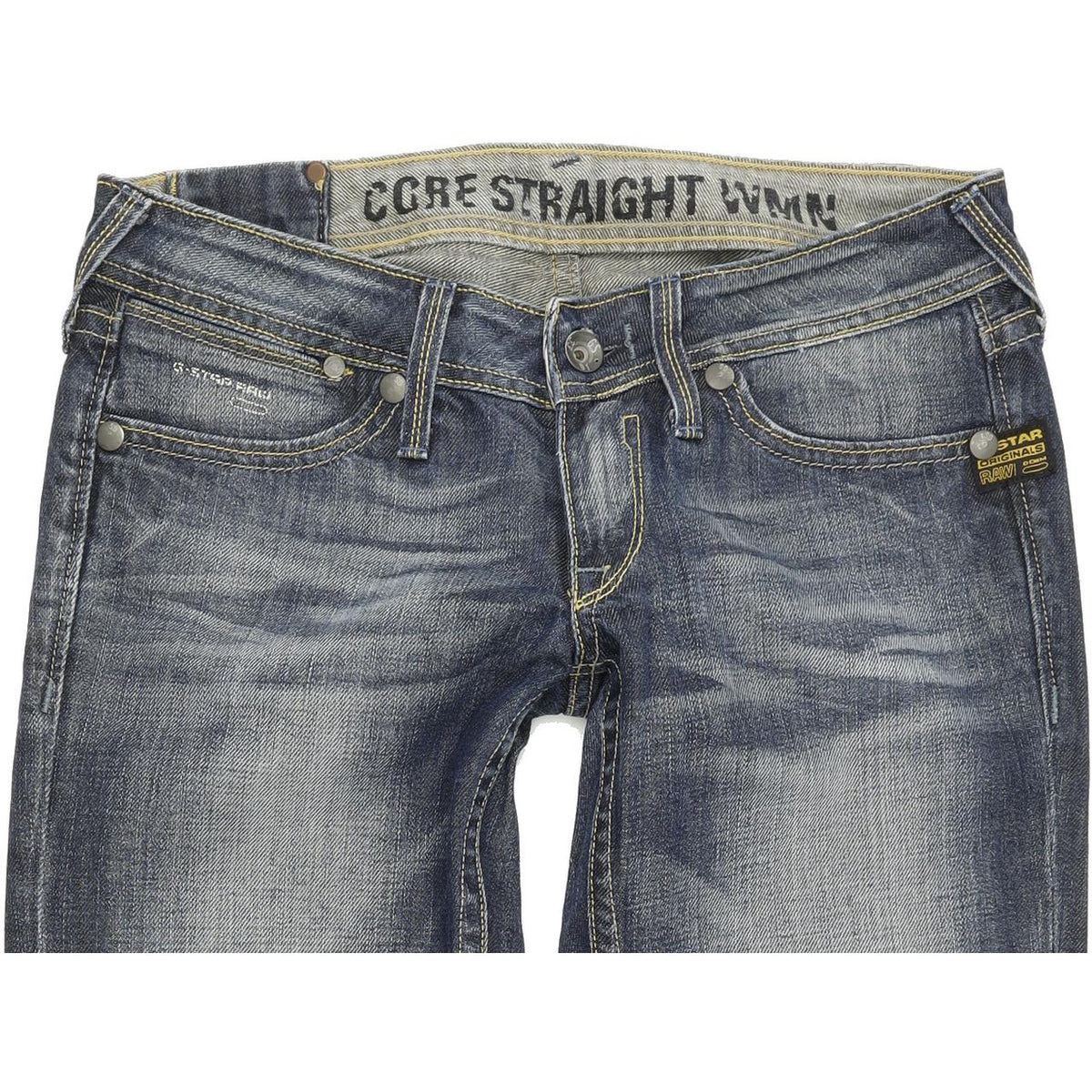 G-Star Core Women Blue Straight Regular Jeans W29 L32