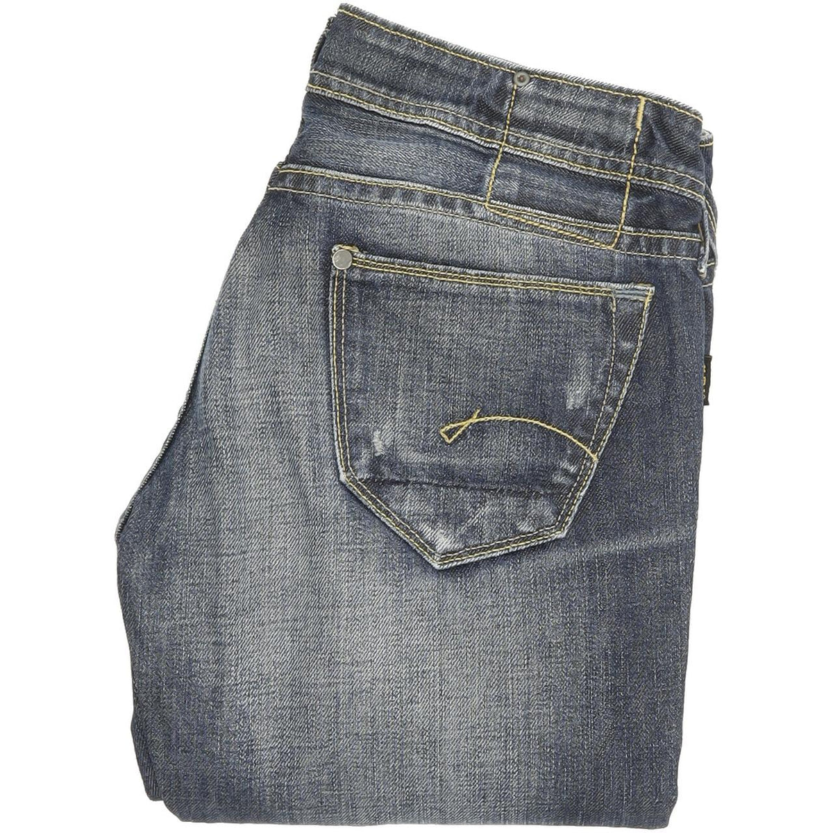 G-Star Core Women Blue Straight Regular Jeans W29 L32