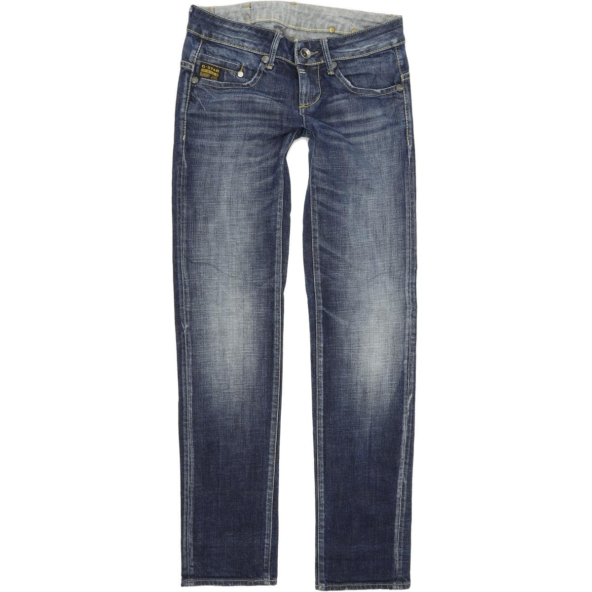 G-Star Midge Women Blue Straight Regular Stretch Jeans W26 L32