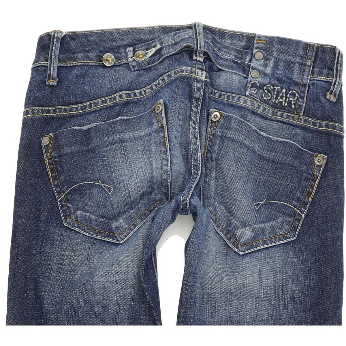 G-Star Midge Women Blue Straight Regular Stretch Jeans W26 L32