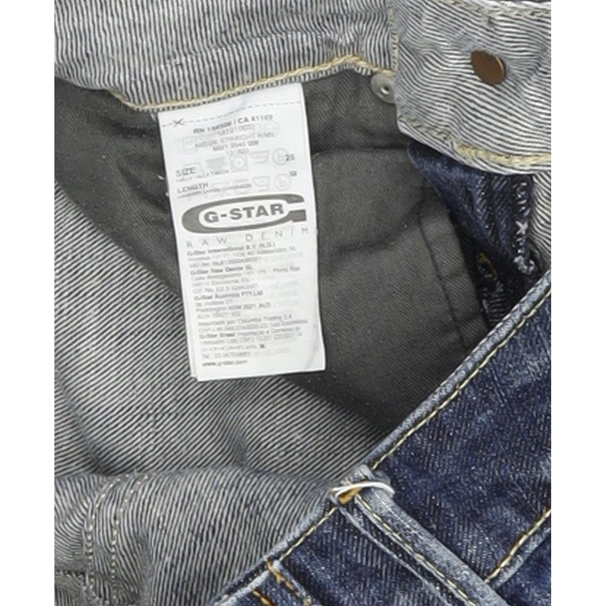 G-Star Midge Women Blue Straight Regular Stretch Jeans W26 L32