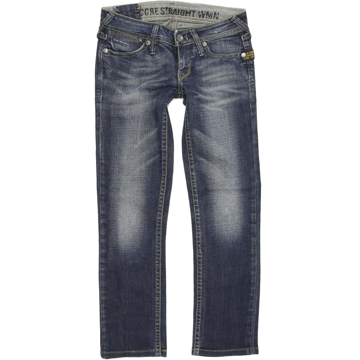 G-Star Core Women Blue Straight Regular Stretch Jeans W28 L28