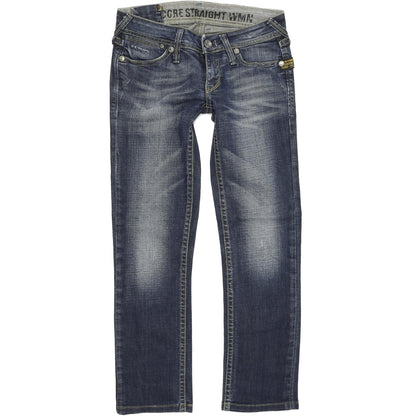 G-Star Core Women Blue Straight Regular Stretch Jeans W28 L28