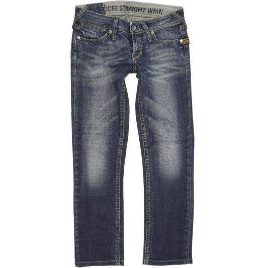 G-Star Core Women Blue Straight Regular Stretch Jeans W28 L28