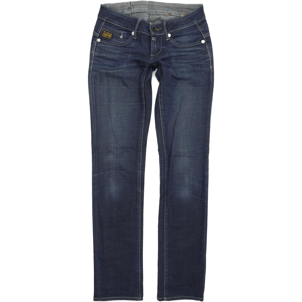 G-Star Midge Women Blue Straight Regular Stretch Jeans W26 L34