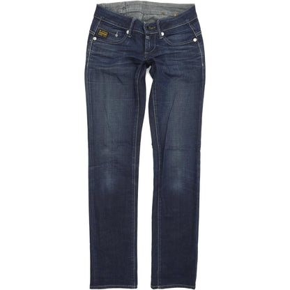 G-Star Midge Women Blue Straight Regular Stretch Jeans W26 L34