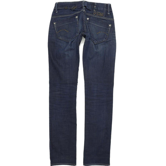 G-Star Midge Women Blue Straight Regular Stretch Jeans W26 L34