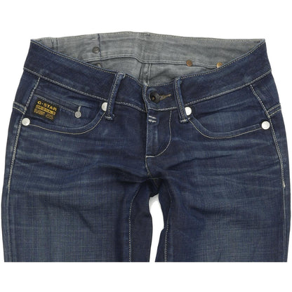G-Star Midge Women Blue Straight Regular Stretch Jeans W26 L34