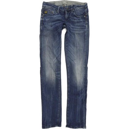 G-Star Midge Women Blue Straight Regular Stretch Jeans W26 L34