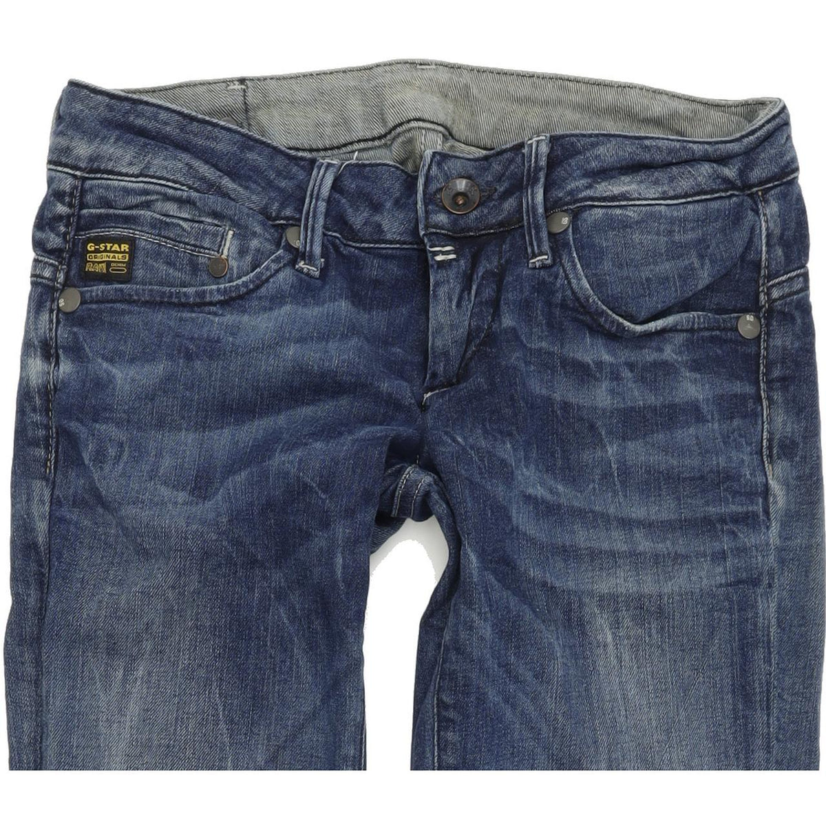 G-Star Midge Women Blue Straight Regular Stretch Jeans W26 L34