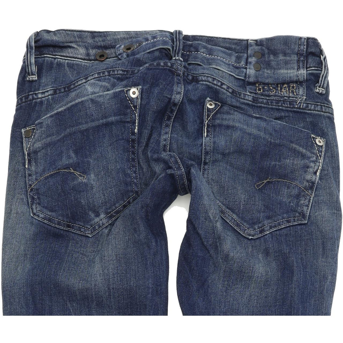 G-Star Midge Women Blue Straight Regular Stretch Jeans W26 L34