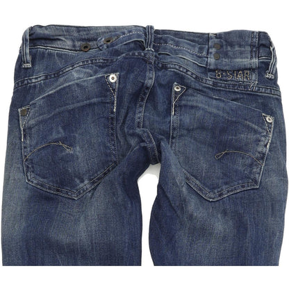 G-Star Midge Women Blue Straight Regular Stretch Jeans W26 L34