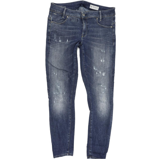 G-Star D-StaQ Women Blue Skinny Slim Stretch Jeans W31 L30