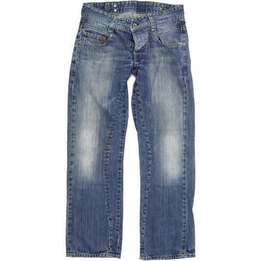 G-Star Men Blue Straight Regular Jeans W30 L30
