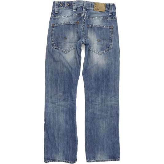 G-Star Men Blue Straight Regular Jeans W30 L30