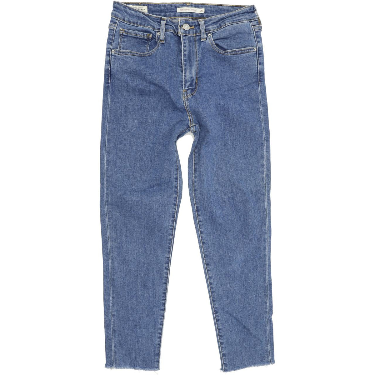 Levi's 721 Women Blue Skinny Slim Stretch Jeans W27 L25
