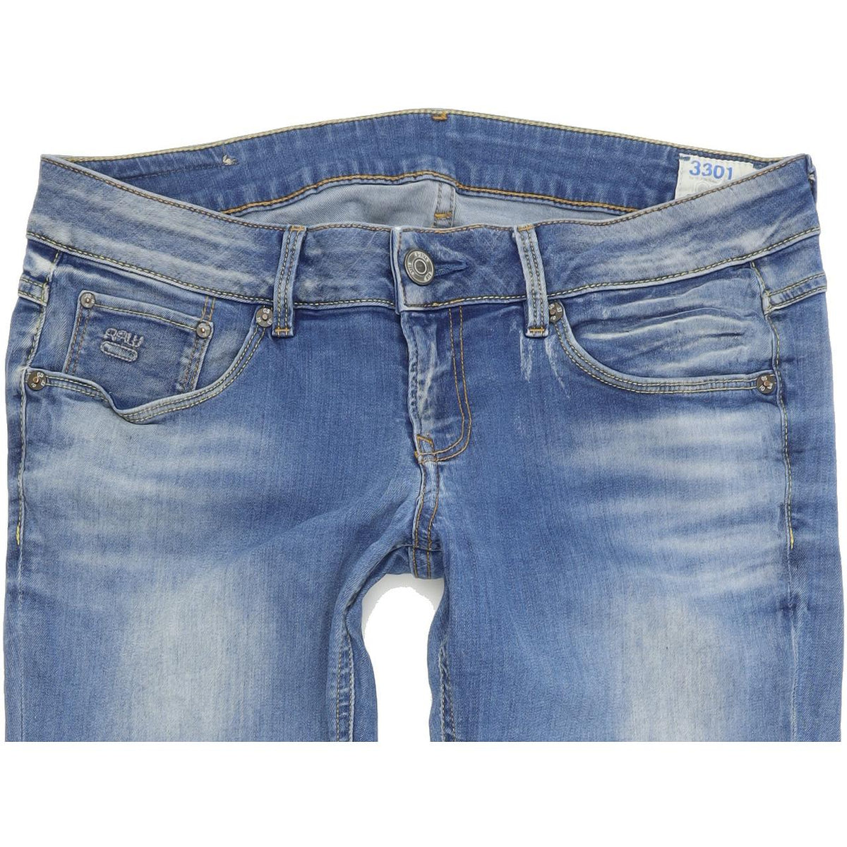 Levi's 3301 Women Blue Straight Regular Stretch Jeans W30 L30
