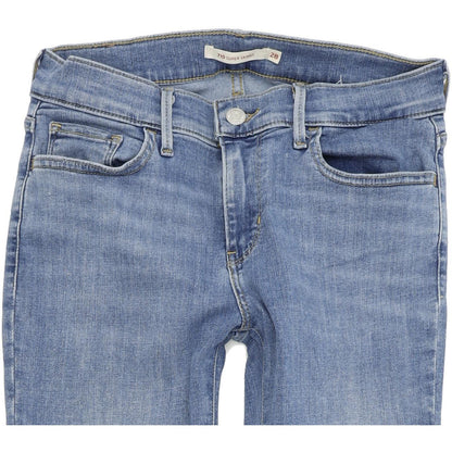 Levi's 710 Women Blue Skinny Slim Stretch Jeans W28 L32