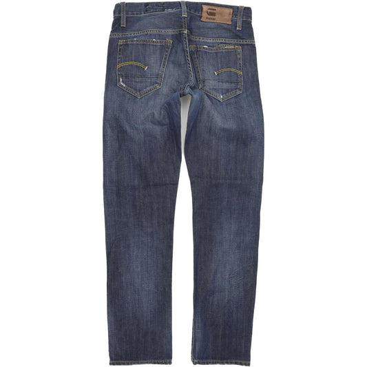 G-Star 3301 Men Blue Straight Slim Jeans W29 L32