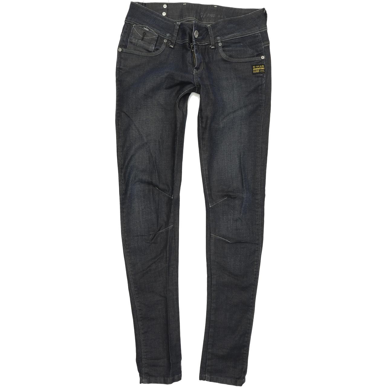 G-Star Fender Women Blue Skinny Slim Stretch Jeans W27 L32